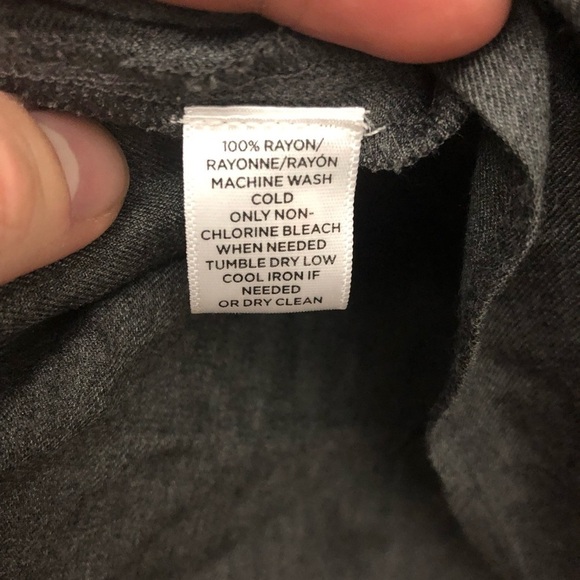 NWT LOFT‎ Petites Women’s V-Cut Charcoal Tunic Medium Petite - Picture 4 of 5